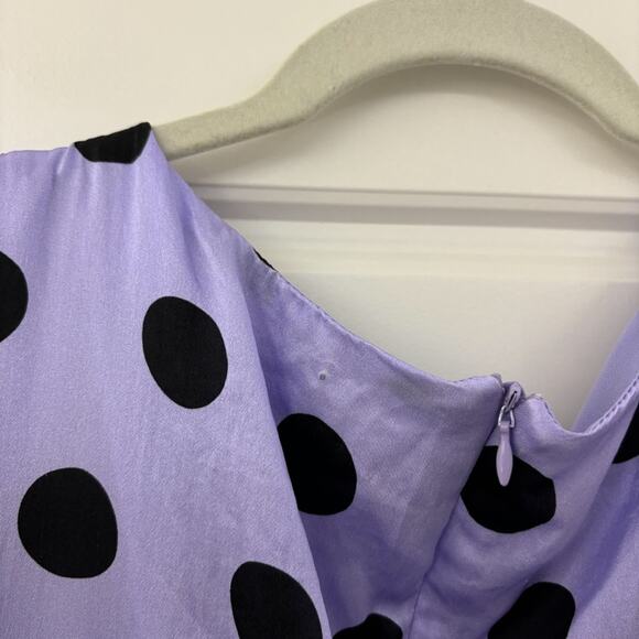 Olivia Rubin Diana Dress Polka Dot Midi Silk - Picture 12 of 12
